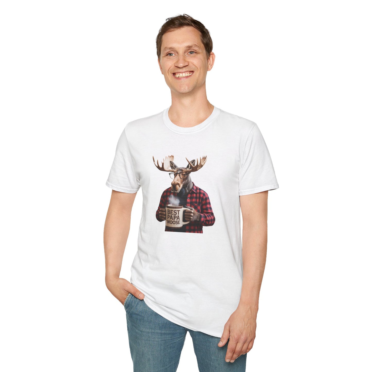 "Best Papa Moose" Vintage T-Shirt