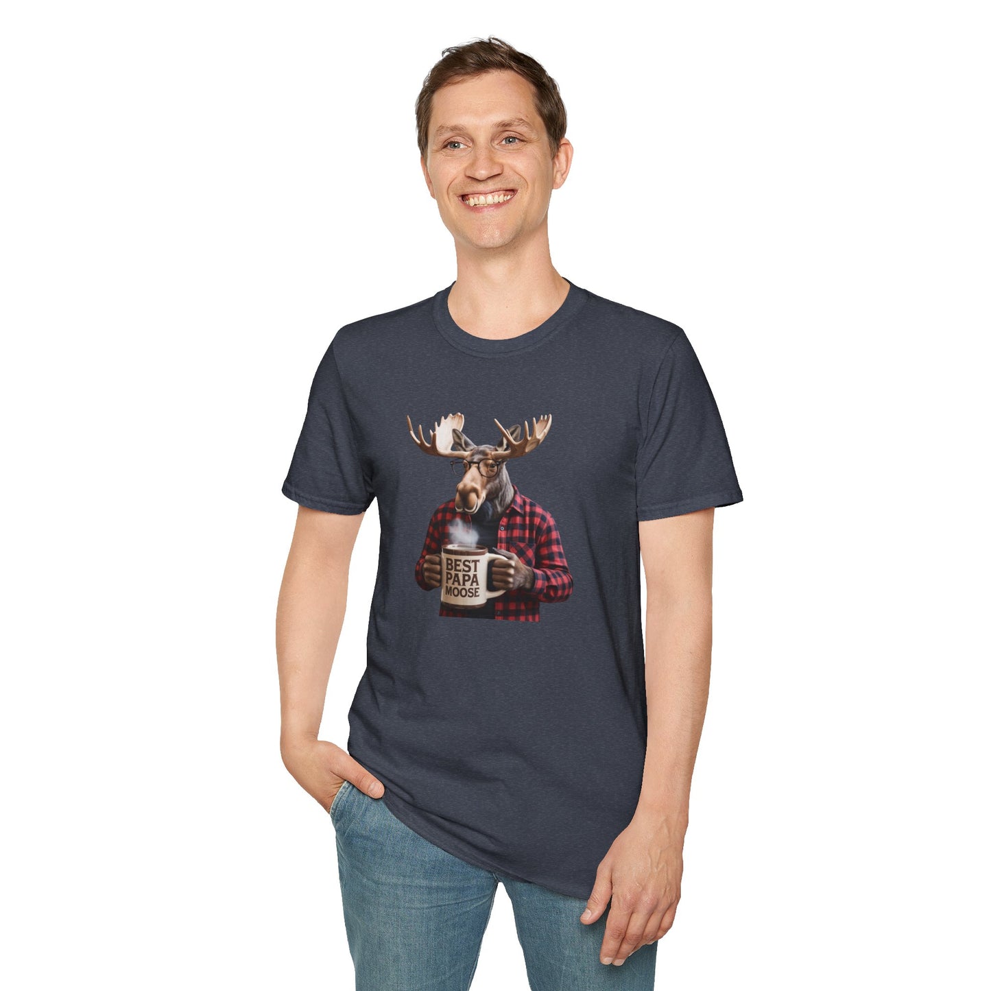 "Best Papa Moose" Vintage T-Shirt