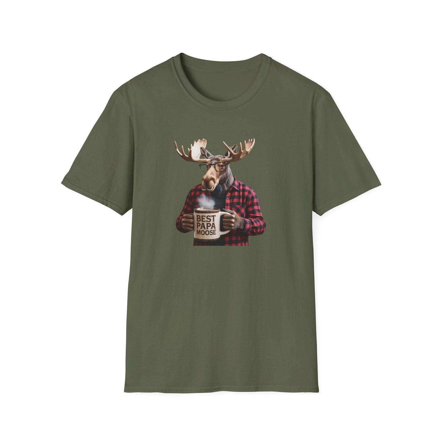 "Best Papa Moose" Vintage T-Shirt