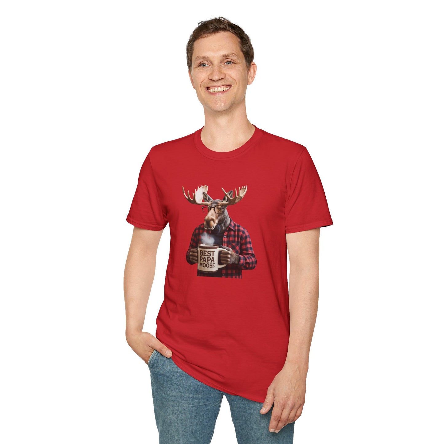 "Best Papa Moose" Vintage T-Shirt