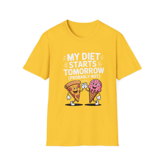 T-shirt drôle sur le régime 