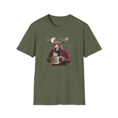 "Best Papa Moose" Vintage T-Shirt