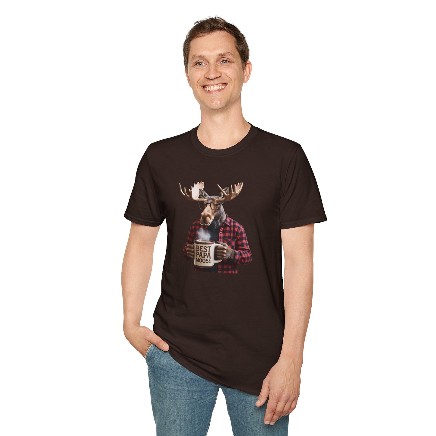 "Best Papa Moose" Vintage T-Shirt